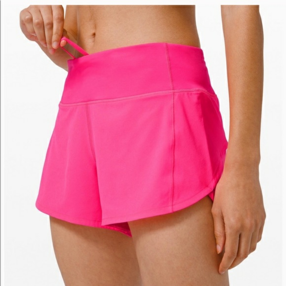 Lululemon speed up short 4" Pink Highlight sz 4